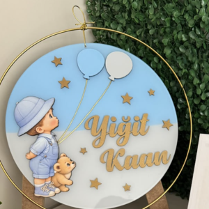 Yiğit Kaan Kapı Süsü + Magnet Hediye